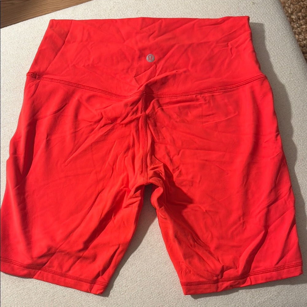 lululemon athletica Red Align sz10 Biker Shorts